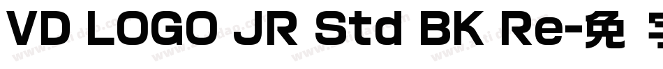 VD LOGO JR Std BK Re字体转换